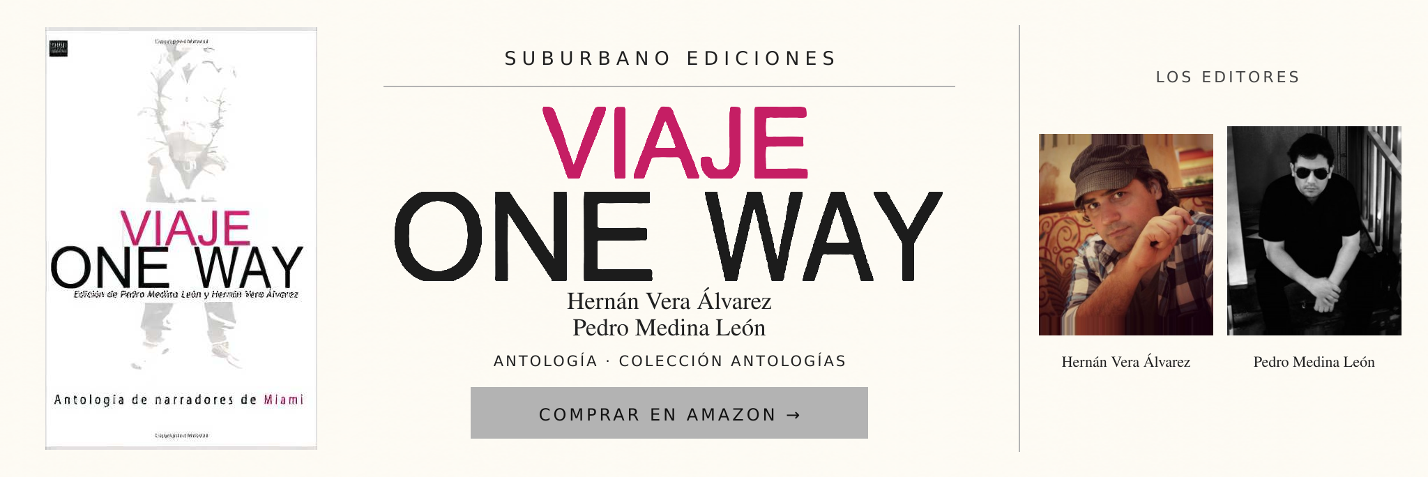 Viaje One Way — Hernán Vera Álvarez y Pedro Medina León. Comprar en Amazon